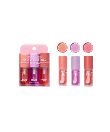 Lip Oil Collection Watermelon Dragonfruit and Guava Flavors Pinch of Sweetness 3 Pack