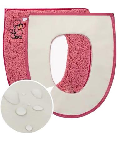Warm Plush Washable Green Toilet Seat Cover with Handle and Zipper - Buy Online on GoSupps.com