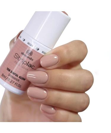 Alessandro Striplac UV Nail Polish - Sinful Glow | Gentle Long-Lasting Peel-Off Technology | Vegan & Animal Test-Free - 8 ml - Buy Online on GoSupps.com
