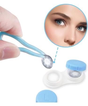Buy Bzkser 4-Piece Contact Lenses Container Set - Travel-Ready Storage Box with Tweezers Suction Cups & Mirrors for Home & On-the-Go - Buy Online on GoSupps.com