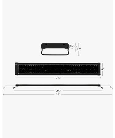 NICREW Saltwater Aquarium Marine LED Light for Coral Reef Tanks, 30-36in, 2-Channel Timer Included - Buy Online on GoSupps.com