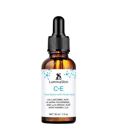 Vitamin C Face Serum Vitamin CE Serum with Ferulic Acid for Women Vitamin E and Ferulic Serum Skin Care - Vitamin C Serum for Face - Dark Spot Corrector Anti Aging Face Care 1 Oz C+E Ferulic