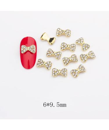 10pcs 3D Nail Art Crystal Rhinestone Bow Big Gems Charms for Nail Art Decoration Jewelry Sparkle Craft DIY Beads (#3040 10pcs) - Buy Online on GoSupps.com