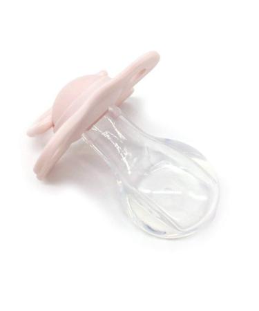 MEIYIN Adult Pacifier Wide-bore Butterfly Shaped Silicone Nipple for Adults Supplies (Pink)