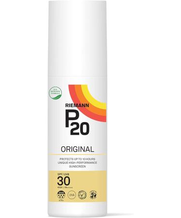 RIEMANN P20 Original SPF30 Spray 100ml | High Performance Triple Protection Sunscreen | Sweat Resistant | Protects for up to 10 Hours | Very Water Resistant | High UVA Protection - Buy Online on GoSupps.com