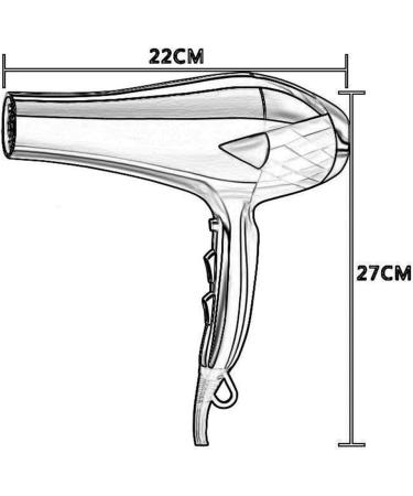 ADITAM Professional Ionic Hair Dryer Powerful 2000 Watt Ceramic Salon Blow Dryer Negative Ions Dc Motor Cool Shot Button Hairdryer Double The Comfort - Buy Online on GoSupps.com