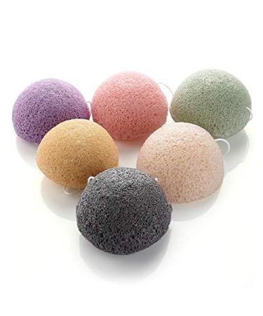 Buy FReed Blue 100% Natural Organic Pink Rose Konjac Facial Sponge - Deep Cleansing & Gentle Exfoliation | International Shipping - Buy Online on GoSupps.com
