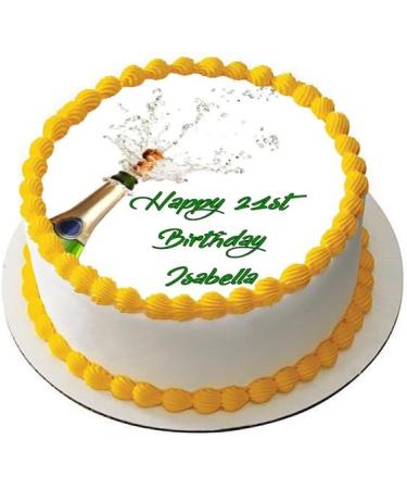 CHAMPAGNE GLASS 7.5 PREMIUM Edible ICING Cake Topper DECORATION D1 - Buy Online on GoSupps.com