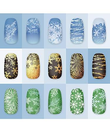 KADS CH015 Christmas Stamping Plate - Nail Art Decoration Tool | Christmas Tree & Snowflake Designs for Festive Nail Art - Buy Online on GoSupps.com