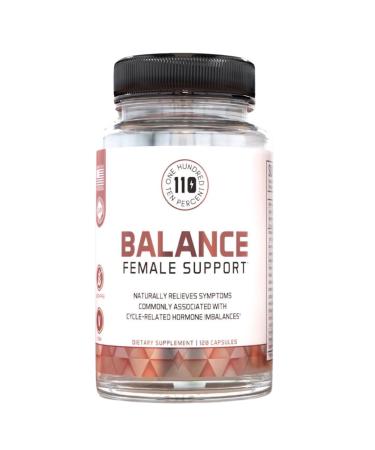 Women's Hormonal Balance Capsules with Probiotics & Prebiotics | Natural Relief for PMS and Menopause Symptoms | 100 Billion CFU Ashwagandha Maca Chasteberry DIM Turmeric Dong Quai