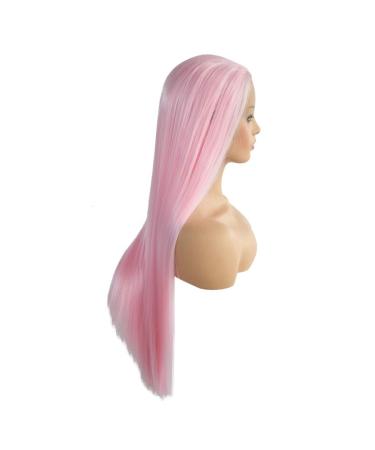 Shop Ladies Long Pink & White Brazilian Straight Wigs - 50s to 80s Curly Party Hair - Buy Online on GoSupps.com