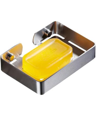 Amosfun 2pcs Soap Drain Rack Soap Holder Soap Case Holder Stainless Steel Shelf - Buy Online on GoSupps.com