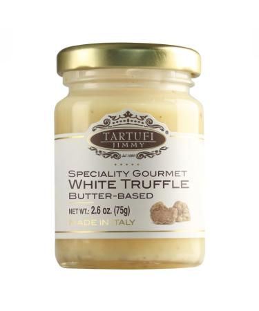 Tartufi Jimmy White Truffle Butter (Butter 94% Truffle 5%) Smooth Texture Nutritious Multi-Purpose | Net Wt: 75g/ 2.6 oz