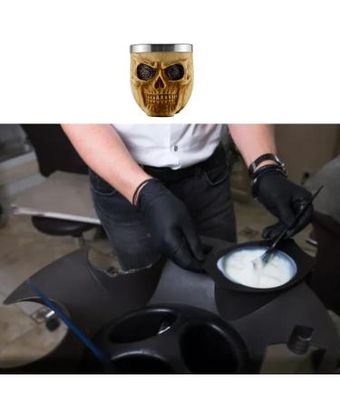 Shop Stainless Steel Shaving Bowl - Foaming Soap Bowl for Beard & Facial Hair | Skull Design | International Shipping Available - Buy Online on GoSupps.com