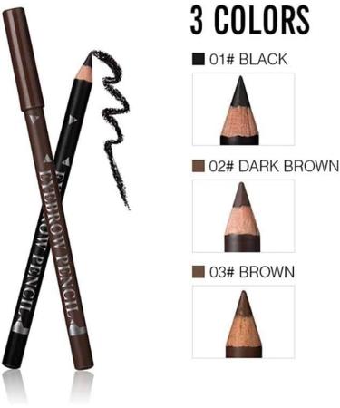 1 PC Avril Eyebrow Pencils Brown Eyebrow Pencil Professional Eyebrow Pencil Hypoallergenic Eyebrow Pencil Waterproof Eyebrow Pencil (03Brown) - Buy Online on GoSupps.com