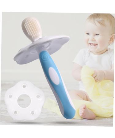 Soft Silicone Toothbrush Set for Infants | Deciduous Teeth Training Brush for Newborns & Children | 1 Pack Blue - Buy Online on GoSupps.com