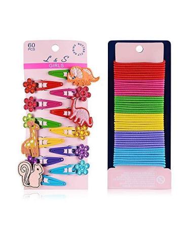 BUTERFLY SPRING Cute Snap Metal Small Hair Clip for Little Girls  Dinosaur Hairpins  Giraffe Hairpins  Elephant Hairpins  Squirrel Hairpins  Candy-Colored Elastic Hairbands