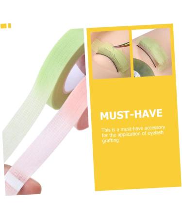 minkissy 24 Rolls Lash Tape Pink Tape Eyelashes Stickers Eye Skin Tape Adhesive Eyelash Tape Make up Kit Green Duct Tape Pink Tools For Women Extend Non-woven Fabric - Buy Online on GoSupps.com