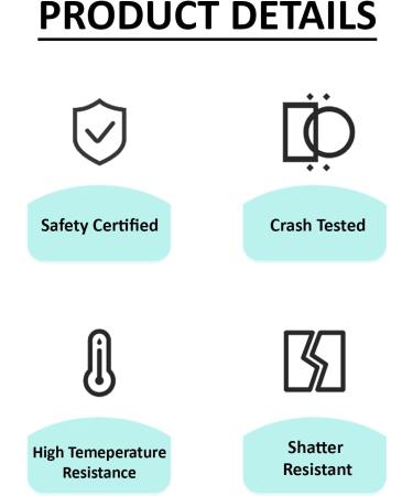 JOBi Baby Rear View Car Mirror - 100% Shatterproof | Essential for Newborn | Drive Safely and Monitor Your Child with Peace of Mind - Buy Online on GoSupps.com