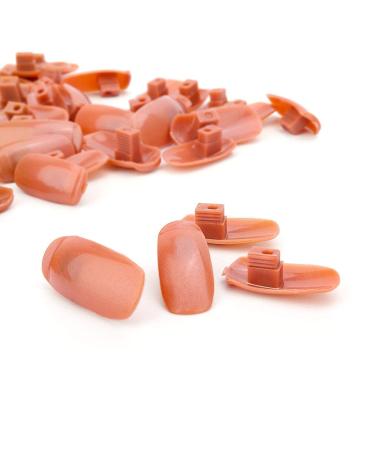 Kyerivs 200 Pcs Brown Acrylic False Nails Tips for Hand Practice | Removable Training Manicure Tools & Accessories - Buy Online on GoSupps.com