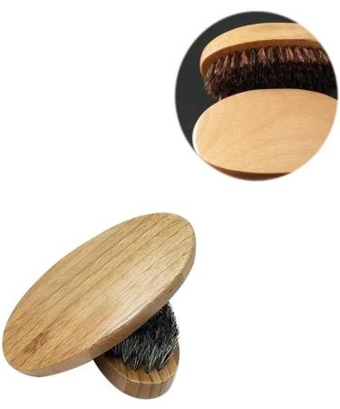 Bestomz Beard Brush - Round Wooden Handle with Soft Horse Hair Bristles - Buy Online on GoSupps.com
