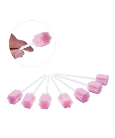 Disposable Unflavored Oral Mouth Cleaning Care Sponge Swabs 50 Count - Pink - Buy Online on GoSupps.com