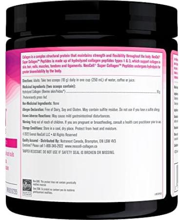 NeoCell Super Collagen Peptides Powder 10 g Collagen per serving Supports Healthy Hair Skin & Nails 20 servings - Buy Online on GoSupps.com