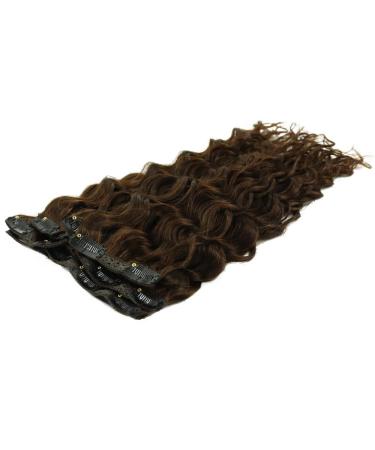 Mila 18 Clip-In Extensions | 100% Remy Real Hair | Medium Brown #4 | Natural Wave | 120g - Buy Online on GoSupps.com