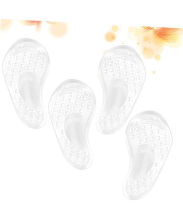 NOLITOY Silicone Half Shoe Pads - Comfortable Insoles for High Heels | 2 Pairs Transparent Heel Grips & Inserts (13x6.5cm - Buy Online on GoSupps.com