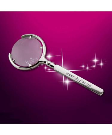 Simple Classic Magnifying Glass 6&Times Zoom Metal Handle Exquisite Design for Read Old Man Child Creative Gift Lofty Ambition - Buy Online on GoSupps.com