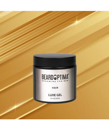 Luxe Gel for All Hair Types | Men's Water-Based Hair Styling | Firm Hold & Glossy Finish | 6 FL/200 ML | International Shipping - Buy Online on GoSupps.com