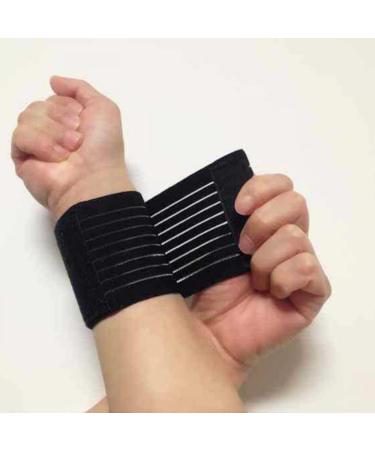 VEdusa Black Carpal Tunnel Wrist Compression Strap - Adjustable Breathable Splint for Weightlifting Tennis & Fitness Support - Buy Online on GoSupps.com