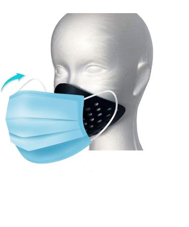 3D Mask Inner Bracket for Comfortable Mask Wearing-Internal Support Holder Frame for Balaclavas-Silicone Face Shell for Cosplay -Lower Half Face Protective Mask for Airsoft/Paintball/BB Gun Black - Buy Online on GoSupps.com