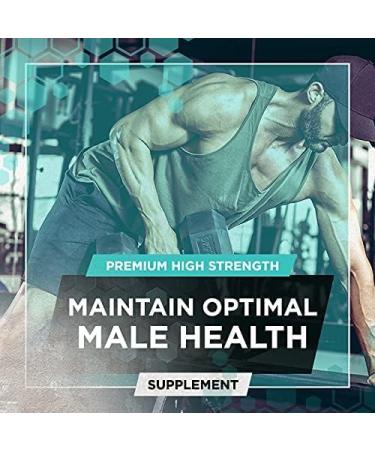 Testosterone Booster for Men - 180 Capsules with Zinc, Magnesium & Selenium - UK Made - Buy Online on GoSupps.com