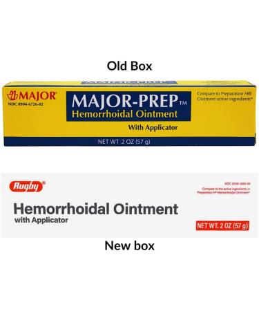 Rugby Hemorrhoidal Ointment with Applicator - 2 Oz (Mineral Oil 14%/Petrolatum 74.9%/Phenylephrine HCl 0.25%) - Buy Online on GoSupps.com