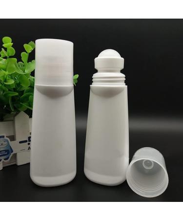 JIHUOO 4pcs 100ml Plastic Empty Roller Bottles - Ideal for Aromatherapy & Essential Oils - Travel-Friendly Roll-On Bottles - Buy Online on GoSupps.com