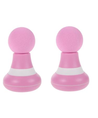 Fomiyes 2 sets massage device body muscle massage device deep massage device Neck massage device comfortable body massage device back massage device pink handheld fitness pebble gel