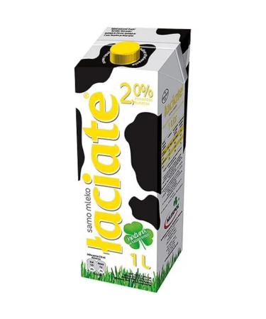 Laciate Yellow Milk 2.0% Fat UHT Milk1000 Mililiter