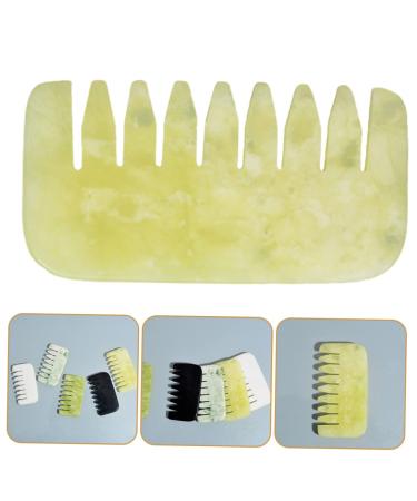 Magiclulu Jade Gua Sha Comb - Scalp Massager & Head Massage Tool for Relaxation | International Shipping Available - Buy Online on GoSupps.com