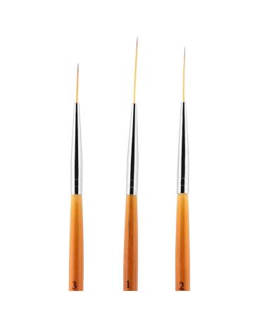3 Piece Nail Art Brush Set - Beginner Marbling Tools for Smooth Operation | International Shipping - Buy Online on GoSupps.com