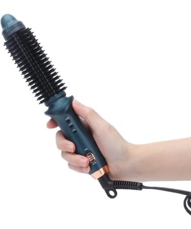 Buy 2-in-1 Curling Iron & Brush - Portable Electric Hair Styler for All Hairstyles - Constant Temperature - Green - Buy Online on GoSupps.com