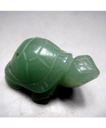 2"/45g Green Turtle Handmade Stone Carving - Crystals and Stones Specimen Home Decor feng Shui Home Goods - Buy Online on GoSupps.com