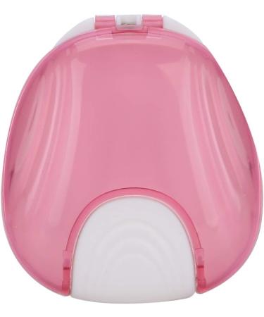 Retainer Case Portable Orthodon tic Press-to-Open Retainer Case Adult Waterproof Denture Box Storage Container for Denture Braces Mouth Guard (Pink) - Buy Online on GoSupps.com