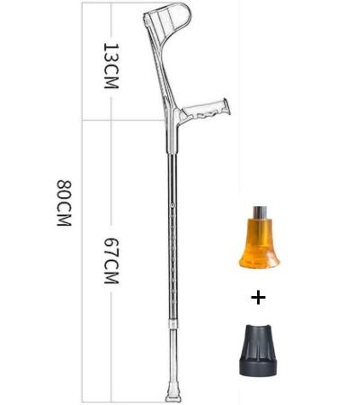 Aluminum Forearm Crutches Adjustable Telescopic Lightweight Arm Cuff Crutches Aluminum Alloy Ergonomic Walking Stick Cane Suitable for Adult Teenagers Practical Decorate Lucky Star - Buy Online on GoSupps.com
