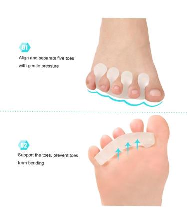 Comfortable Gel Toe Separators & Bunion Corrector with Metatarsal Pads - Proven Relief for Callus Prevention - Buy Online on GoSupps.com