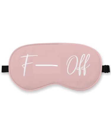 Funny Pink Silk Eye Mask for Sleeping Funny Sleep Mask Pink Fun Blindfold Adjustable Strap Night Sleep Mask for Women Girls Airplane Travel Nap Pink Cute Sleeping Mask Eye Cover
