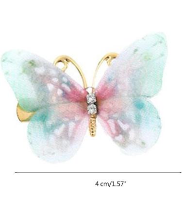 xbiez Rhinestones Hair Clip for Women Metal Hairpin Styling Moving Butterfly Thick Hair Thin Hair Gift Hair Accessories Blue purple - Buy Online on GoSupps.com