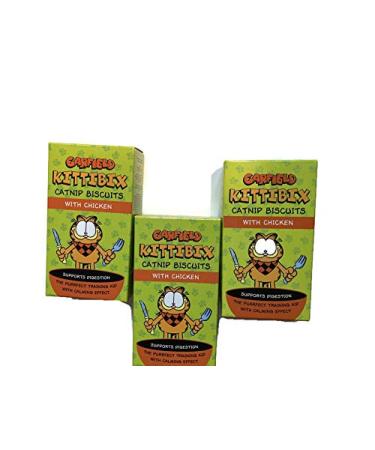 Chicken Garfield Kittibix Catnip Biscuits Catnip Treats For Cats 3 Pack Bundle - Buy Online on GoSupps.com