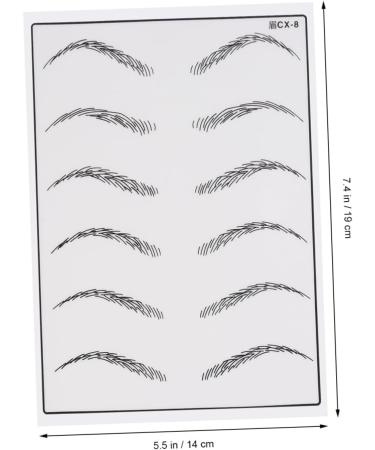 FOMIYES 2pcs Eye Brow Practice Skin Eyebrow Practice Skin Eyebrow Microblading Eyebrows - Buy Online on GoSupps.com
