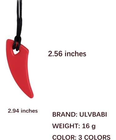 Silicone KaubeiÃring Necklace - Chewelry for Adults & Babies | Sensory Tools for Autism ADHD & Dental Comfort (3-Pack Spike Shape) - Buy Online on GoSupps.com